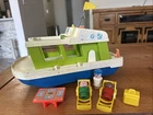 Vintage Fisher-Price Little People Boat – Classic Floating Toy w/ Figures & Acc