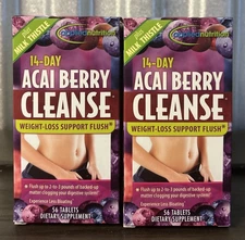 Applied Nutrition 14-Day Acai Berry Cleanse Dietary Supplement 56 Each Lot Of 2