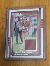 2025 Donruss Christian McCaffrey Donruss Threads #DTH-CMY San Francisco 49ers