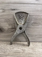 Lemon and Lime Silver Cast Aluminum Squeezer Juicer Vintage