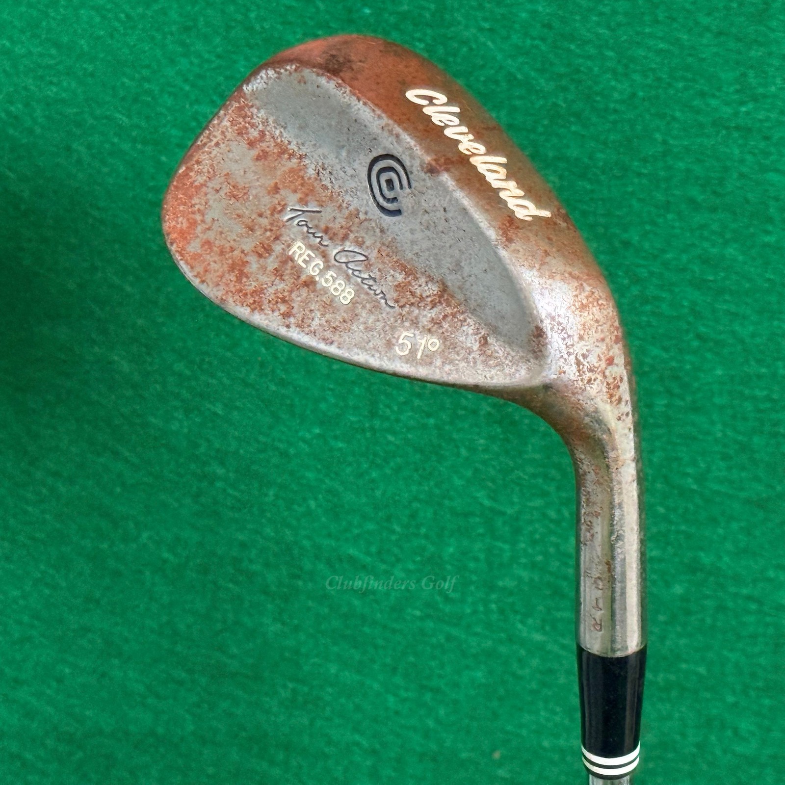 Cleveland Tour Action REG 588 Raw 51&deg; Gap Wedge Dynamic Gold Steel Stiff