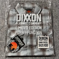 Dixxon Flannel Dawn Patrol Shirt Mens XS Limited Ed Pearl Snap Long Sleeve NWT