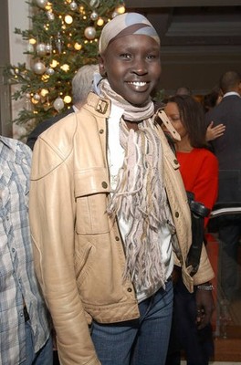 Alek Wek at Lloyd Boston's Book Launch Party for Make Over Your Ma- Old Photo 1
