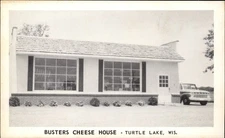 Turtle Lake Wisconsin ~ Busters Cheese House ~ Ford Pickup truck ~ postcard