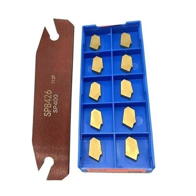 26 mm SPB264 Nuttrennmesser mit 10 Hartmetall SP400 GTN4 Wendeplatten Set