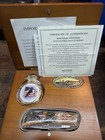 Hautman Brothers Collectible Watch Series Lockback Pocketknife & Watch Set Box — photo 1