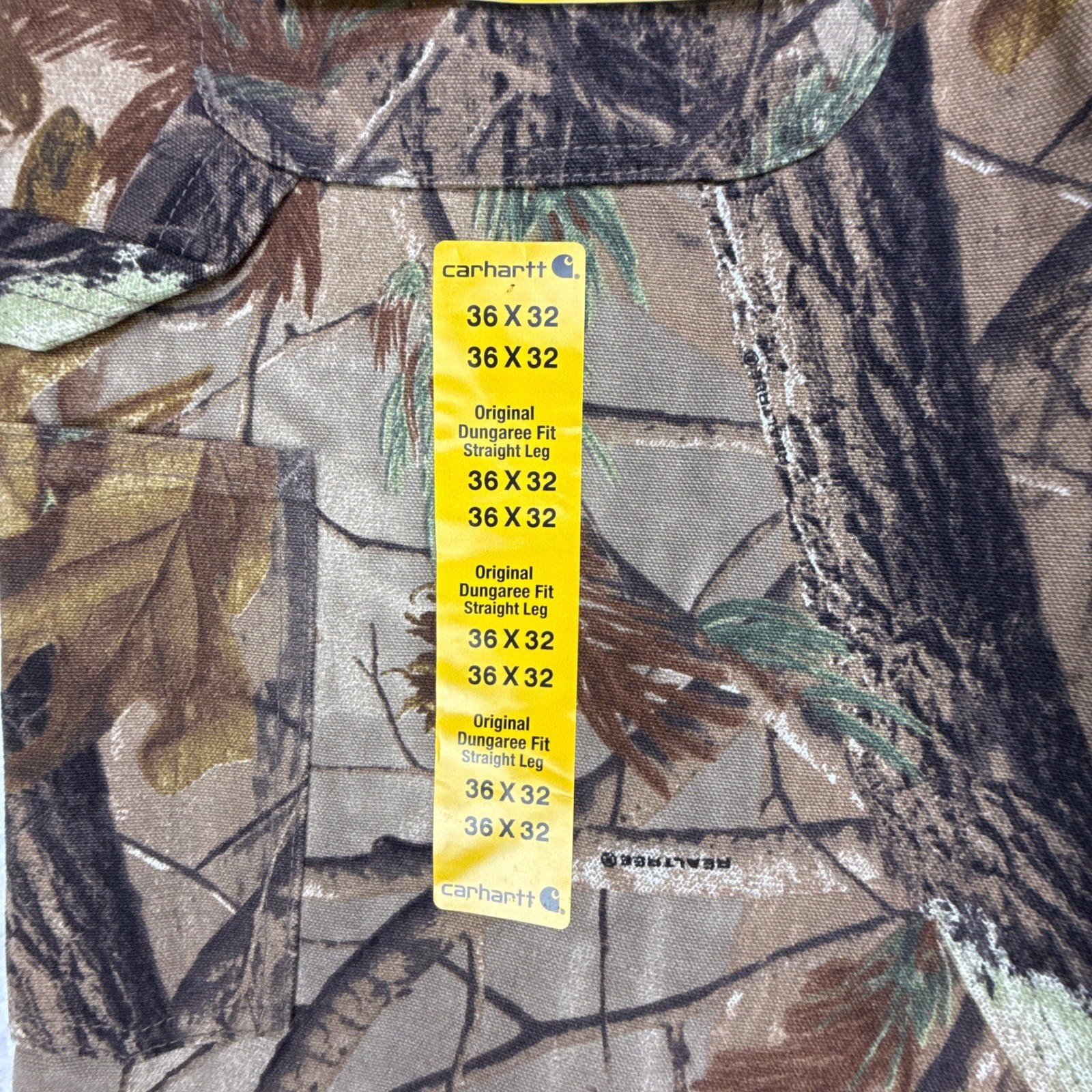 Carhartt Work Camo AP Dungaree Fit Pants Mens 36X32 B235 CAP Camo NWT NOS thumbnail 5