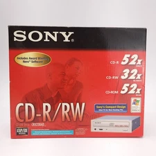 Sony CRX230AD 52x/32x/52x CD-R/RW Drive Windows XP 2000 98 Open Box