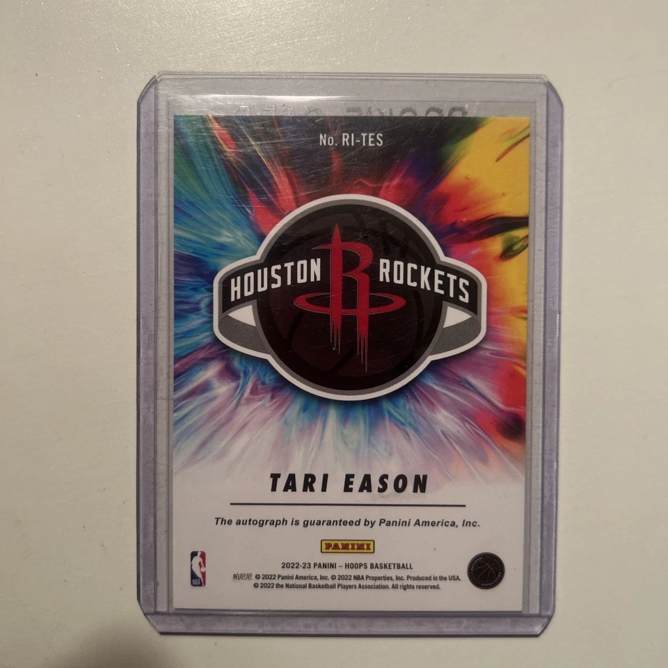 2022-23 Panini NBA Hoops Tari Eason Red Rookie Ink Auto #/25 - Image 2 of 3