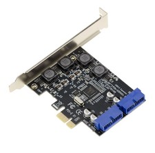 PCIE USB 3.0 USB3 - 2 Internal Ports 19 Pins NEC Chipset - High  Low Profile