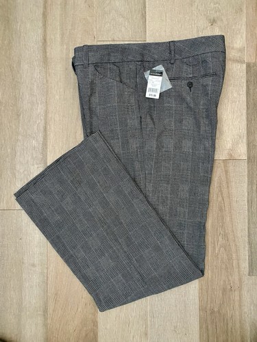 Norma Kamali, Vintage NORMA KAMALI Womens Black & White Plaid Dress Career Pants Sz 16 NWT