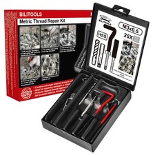 M3x0.5 Helicoil Thread Repair Kit Metric Hss Drill Bit Heli Coil Insert Set M3x0.5 Helicoil Thread Repair Kit Metric Hss Drill Bit Heli Coil Insert Set