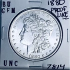 1880 BU GEM MORGAN SILVER DOLLAR UNC MS+++ GENUINE U.S. MINT RARE COIN 7814