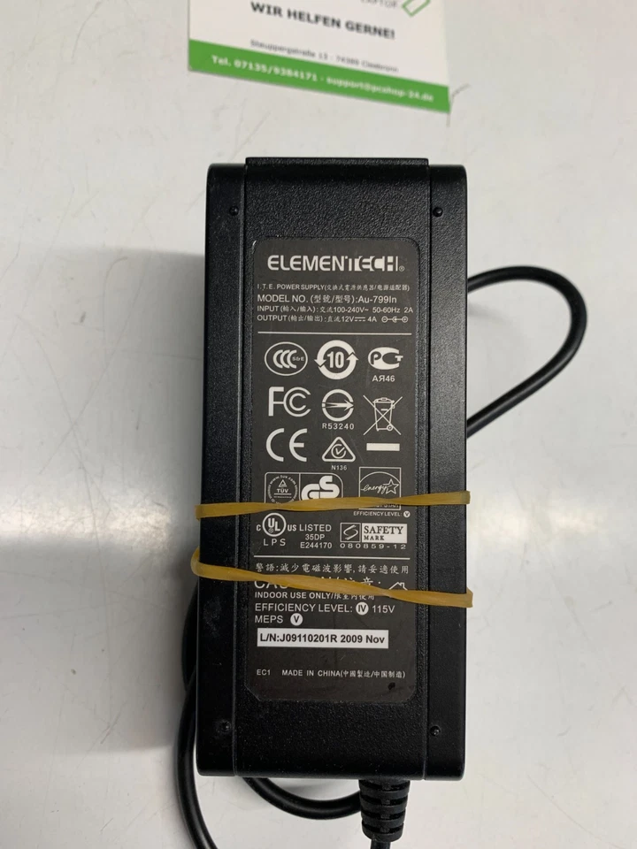 Netzteil Elementech AU-799In 12V 4A - Bild 3 von 3