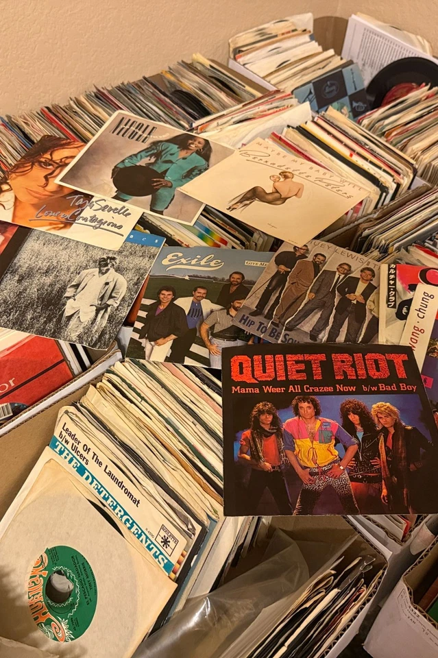 45 RPM 7" vinyl record blowout!! $2 starts