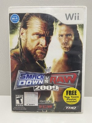 WWE SmackDown vs. Raw 2009 Featuring ECW Nintendo Wii Complete In Box CIB Tested