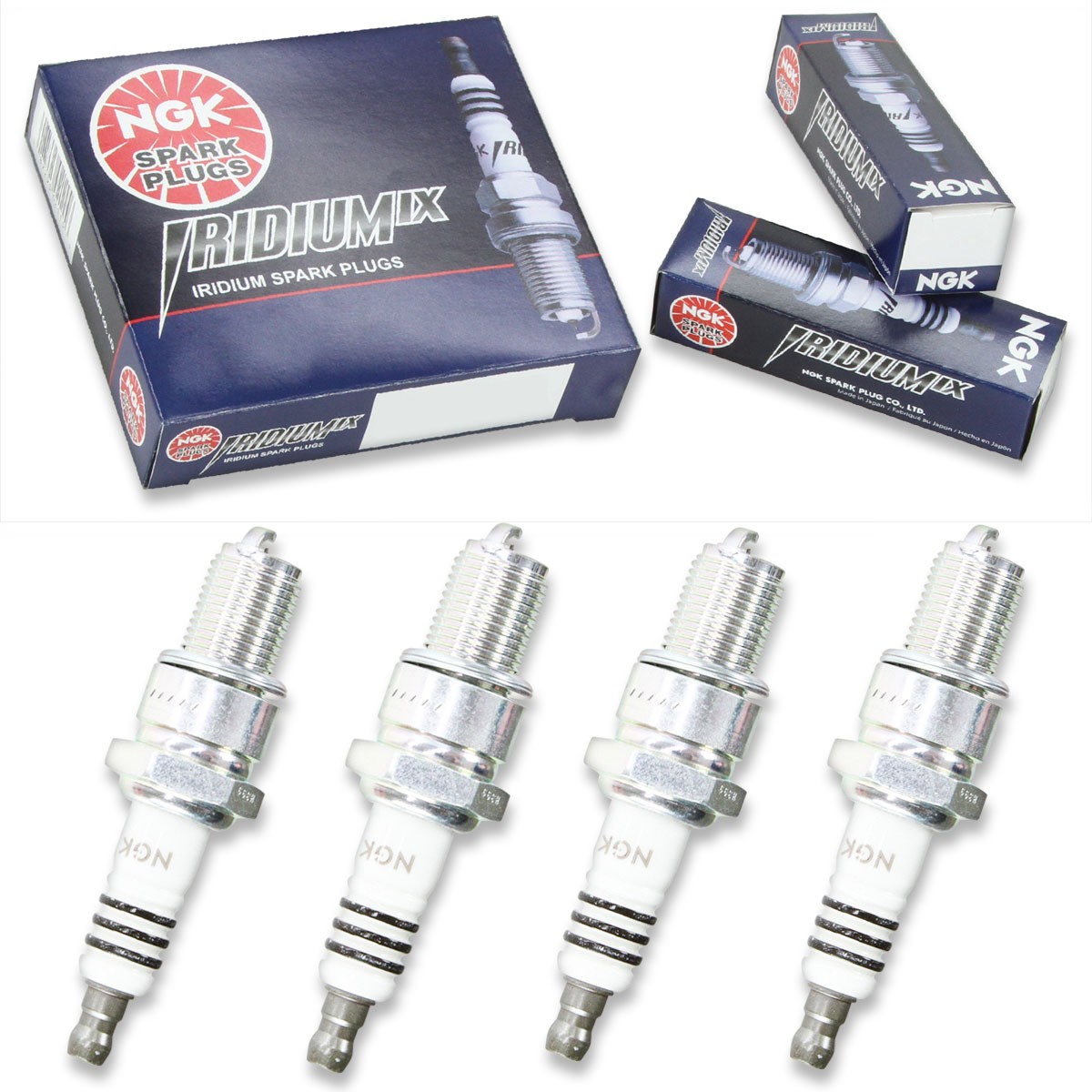 4pcs 74-75 Moto-Ski Grand Sport NGK Iridium IX Spark Plugs 440 Kit Set Engin dl