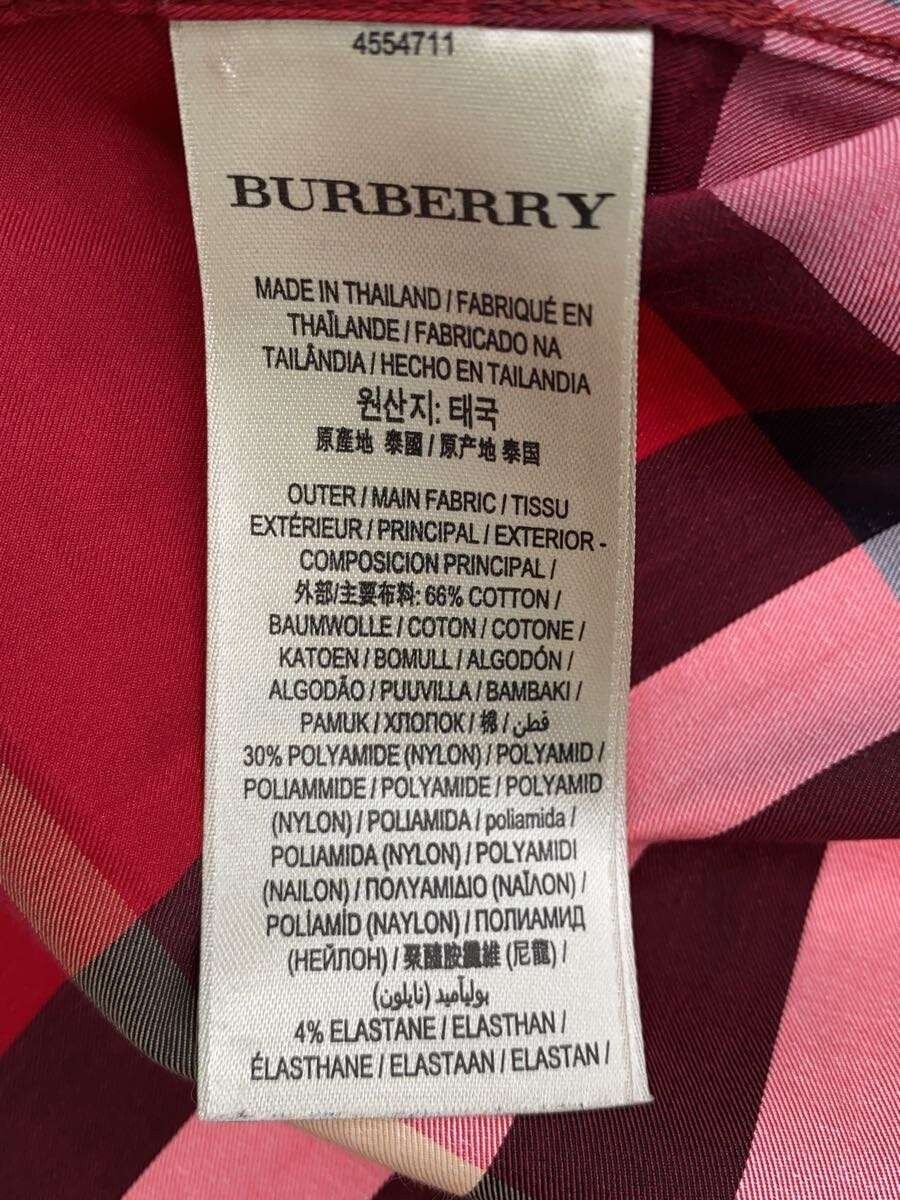 BURBERRY Long Sleeve Shirt, Size S, Cotton, Red Check thumbnail 4
