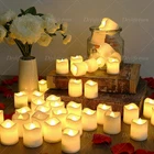 24PCS Flameless LED Tea Lights Votive Candles Battery Operated Party Wedding US