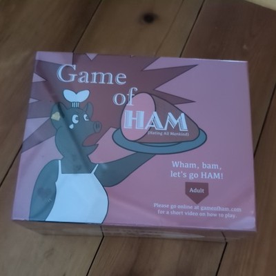 GAME OF HAM ( HATING ALL MANKIND) BOARD GAME, NEW / SEALED