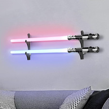 Acrylic Lightsaber Wall Mount and Display Stand for Collectors Black 