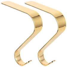 2 Pcs Holiday Mantel Shelf Stocking Hooks Garland Holders Hangers
