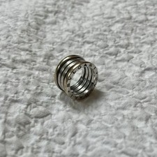 Authentic Bulgari 18ct gold and silver B.Zero1 ring