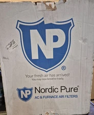 Nordic Pure 18x20x1 (17 1/2 x 19 1/2 x 3/4) Pure Carbon Pleated Odor Reduction