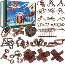 "Advent Calendar 2025 – 24 Brain Teaser Puzzles for Christmas Countdown Gift" 