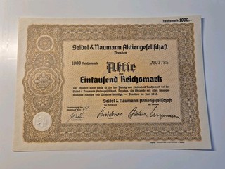 Seidel & Naumann Aktiengesellschaft 1942 1000 RM