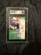 2002 Tom Brady Topps Lonestar Red Ink Auto