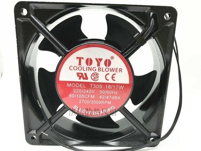 1PC TOYO T30S 18/17W 220/240V 12038 12CM aluminum frame AC cooling fan  #vn
