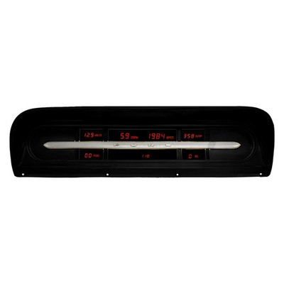For Ford F-100 67-72 Intellitronix Direct Fit LED Digital Gauge Cluster, Red