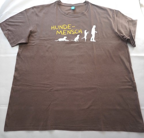 Spreadshirt Dog Lover T Shirt XXL Brown Hundemensch Graphic Print Men Cotton Tee