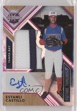 2018 Panini Elite Extra Edition Purple 21/25 Estanli Castillo #FTSA-EC Auto hg6