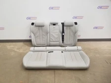 15 BMW X6M F86 COMPLETE REAR SEAT ASSEMBLY SILVERSTONE LEATHER