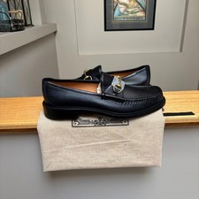Gucci Black Leather Horsebit Formal Loafers - 13-13.5US - $1190- New - Authentic