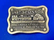 Nra Whittington 1997 America's Premier Hunting Shooting Facility Belt Buckle