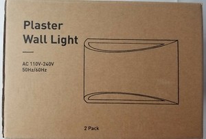 Plaster Wall Light Modern Sconce Warm White Wall Sconce 2 Pack Ebay