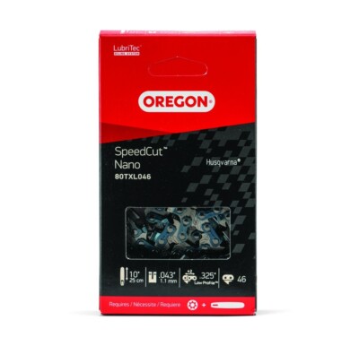 Oregon 80TXL046G SpeedCut Nano Chain, .325'' LP Pitch, .043'' Gauge, 46 DL