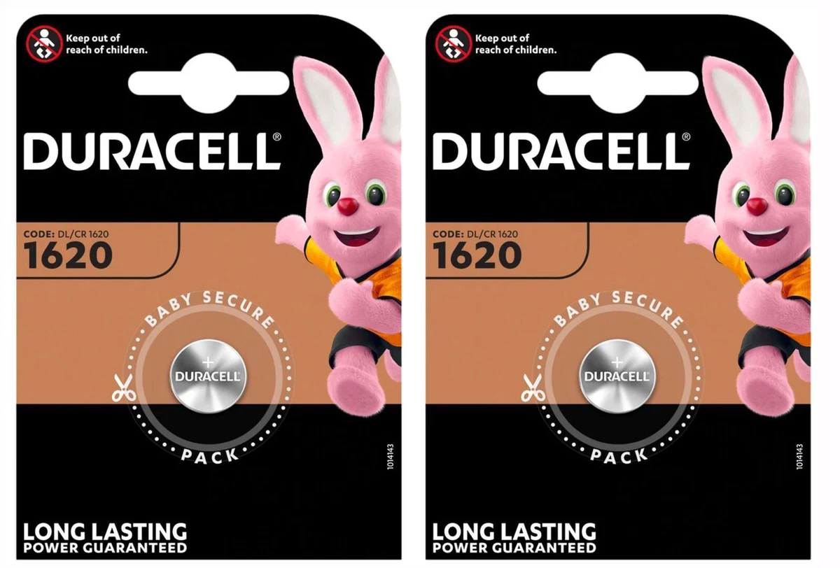 Duracell Specialty 1620 Lithium Coin Battery 3V, Pack of 5 (DL1620