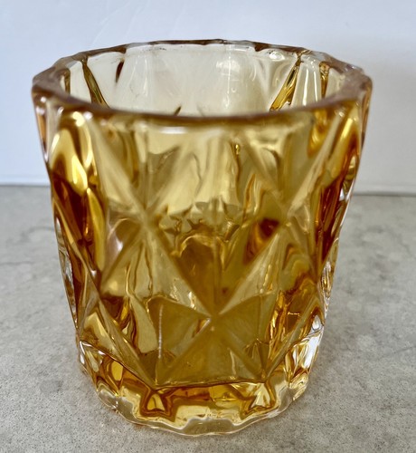 YANKEE CANDLE FRACTAL VOTIVE HOLDER GOLD 3 Inches - Picture 2 of 5