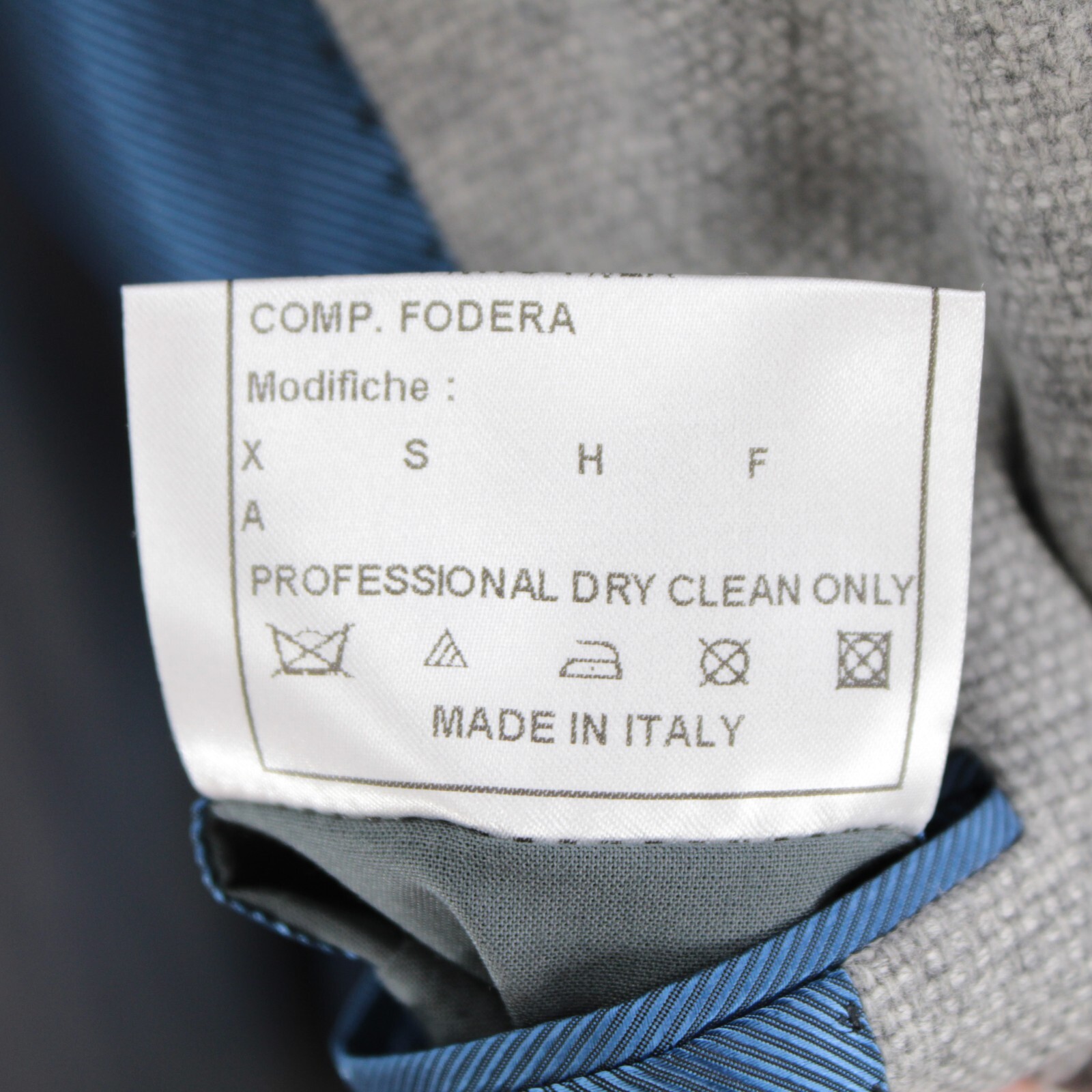 Stile Latino NWT Wool / Cashmere Sport Coat Size 54R (44R US) In Gray Melange