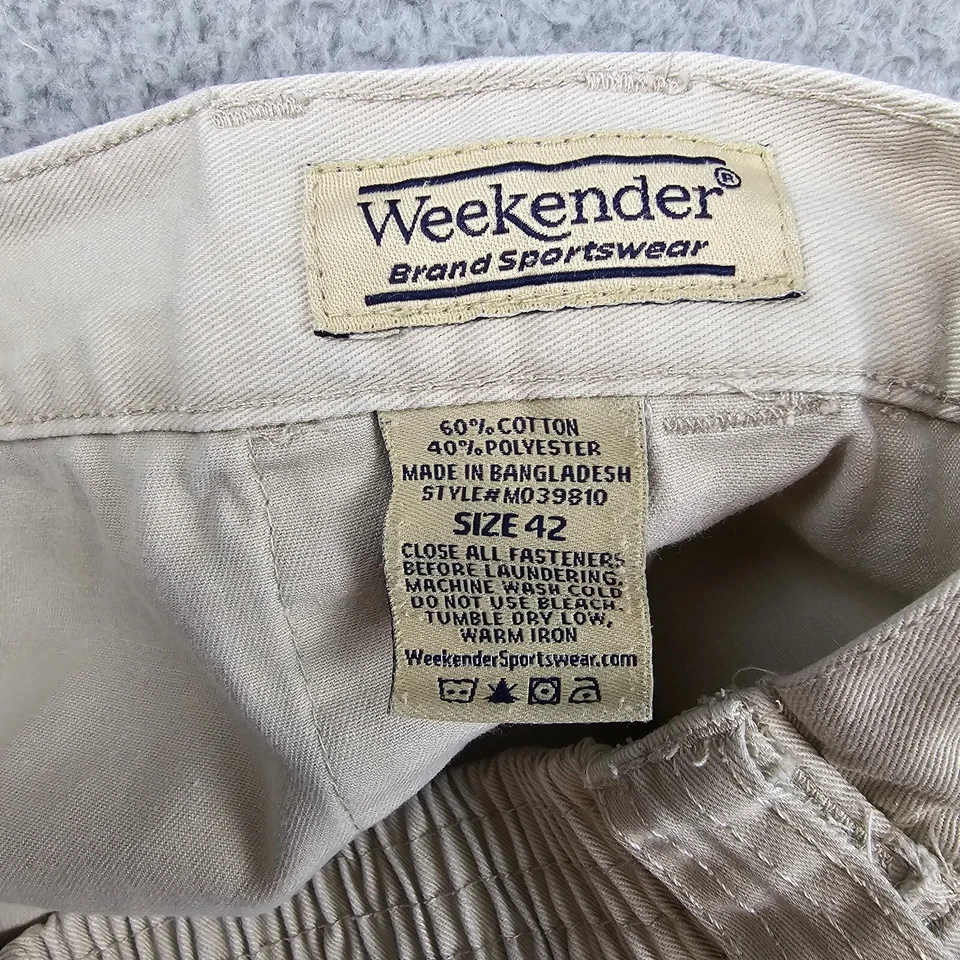 Pantalones Cortos Carga Weekender Trader Para Hombres 42 Beige Caqui Senderismo Elastizados Deportes al Aire Libre Foto 3 de 4