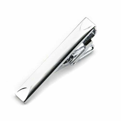 Fermacravatta Uomo Business Argento Acciaio Inox 4CM Skinny Fermacravatta Spille Uomo Gioielli - Foto 16 di 18