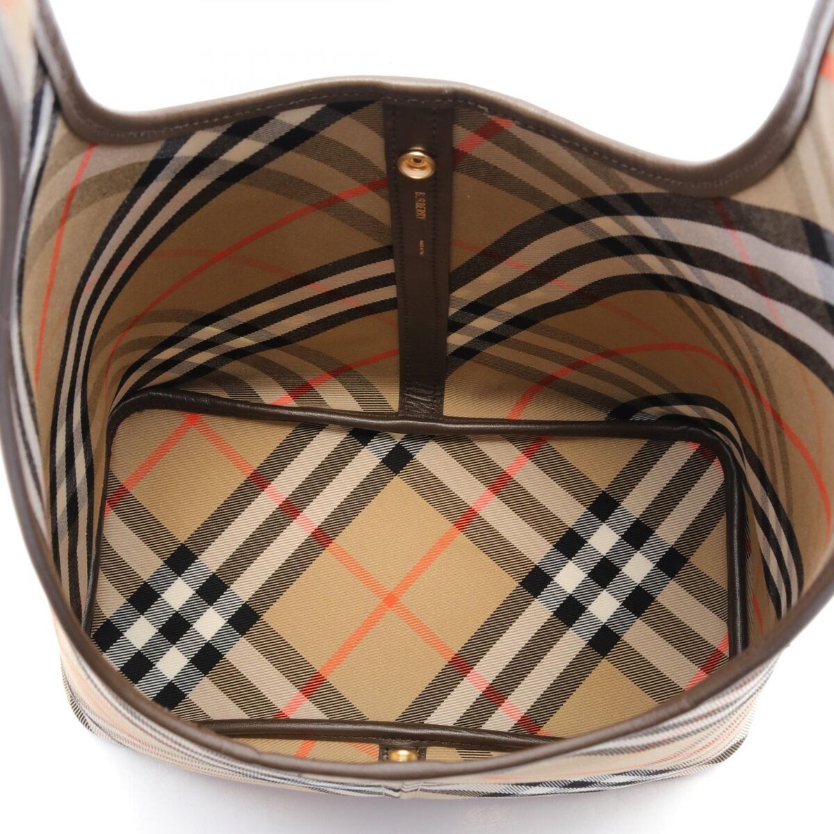 Burberry 8085944 関税送料込 BURBERRY Shoulder Bag 8094678 Z canvas leather Beige Brown