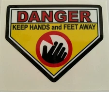 Lawn-Boy Mower Safety Danger 'Keep Hands And Feet Away' Deck Decal. Part 610640