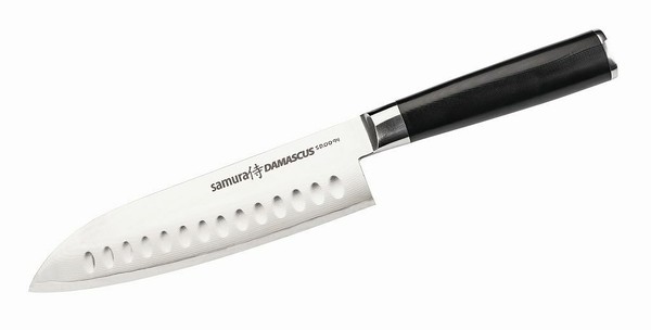 Samura Santoku Kochmesser Aus Der Damascus Serie Neu/Ovp-image