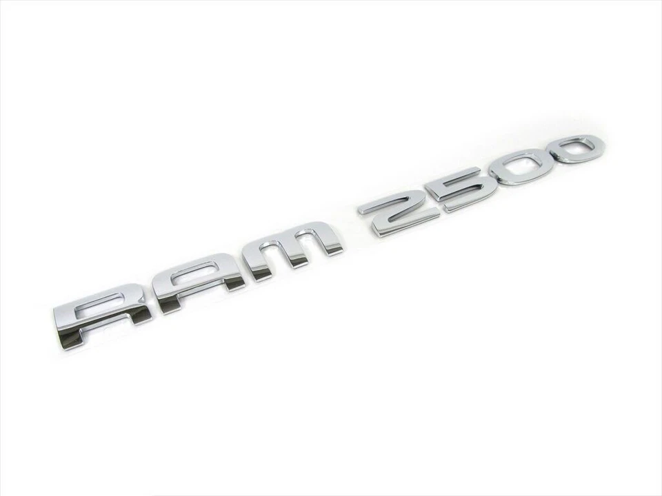 Dodge Ram 2500 2003-2009 placa de identificación emblema cromado OEM NUEVO MOPAR GENUINO Foto 2 de 4