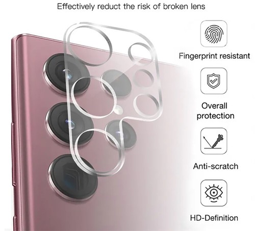 2x Obiettivo Fotocamera Posteriore Samsung S10 9 S20 21 Plus 23 Protezione Vetro Ultra Temperato - Foto 11 di 12